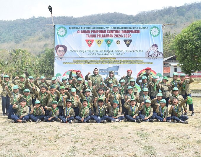 178 Siswa Mengikuti Kegiatan Gladian Pimpinan Kuntum (DIANPIMKU) Gerakan Kepanduan Hizbul Wathan Kabupaten Sleman